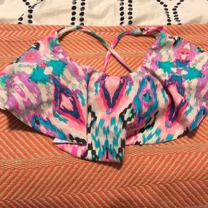 Target Xhilaration Ruffled Swim Top